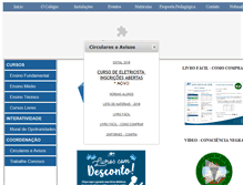 Tablet Screenshot of colegioprimeirodemaio.com.br